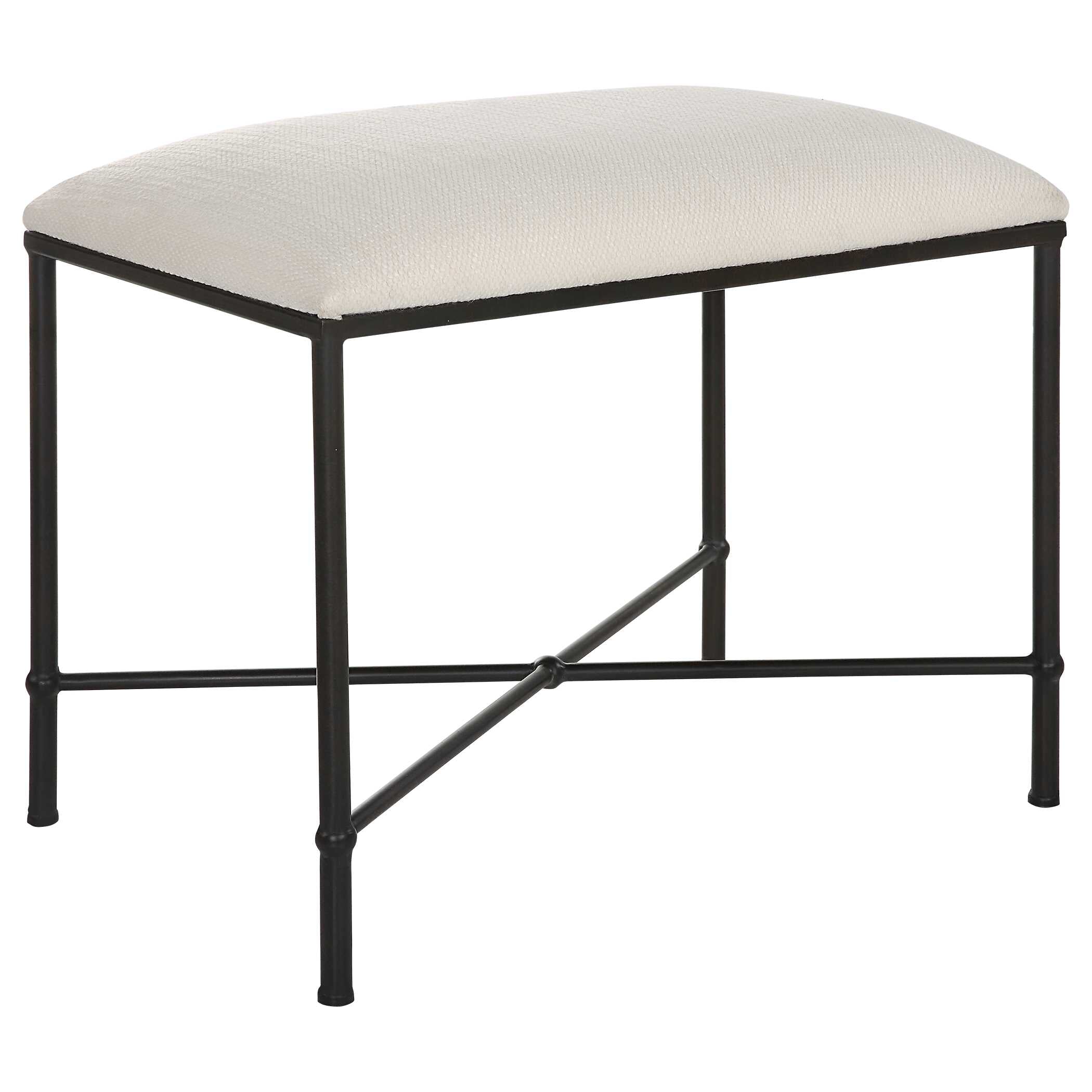 Avenham Small Black Framed Bench