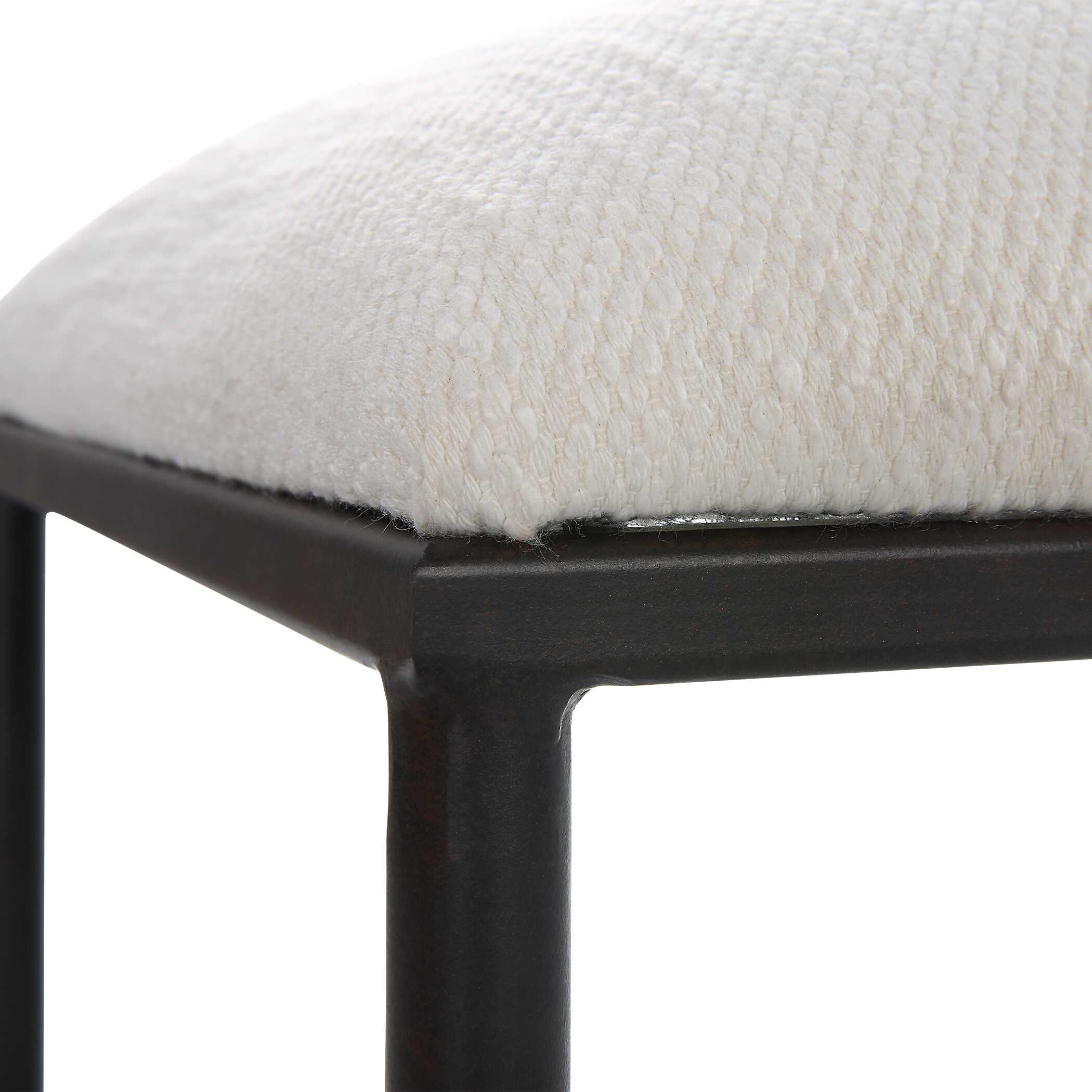 Avenham Small Black Framed Bench