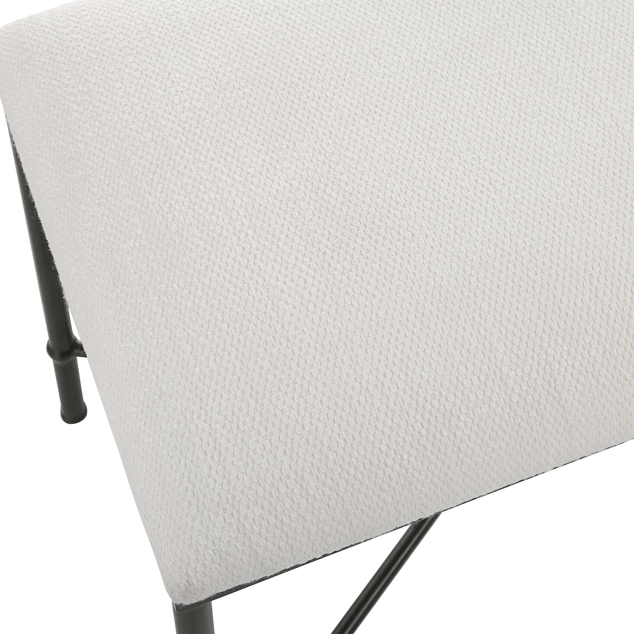 Avenham Small Black Framed Bench