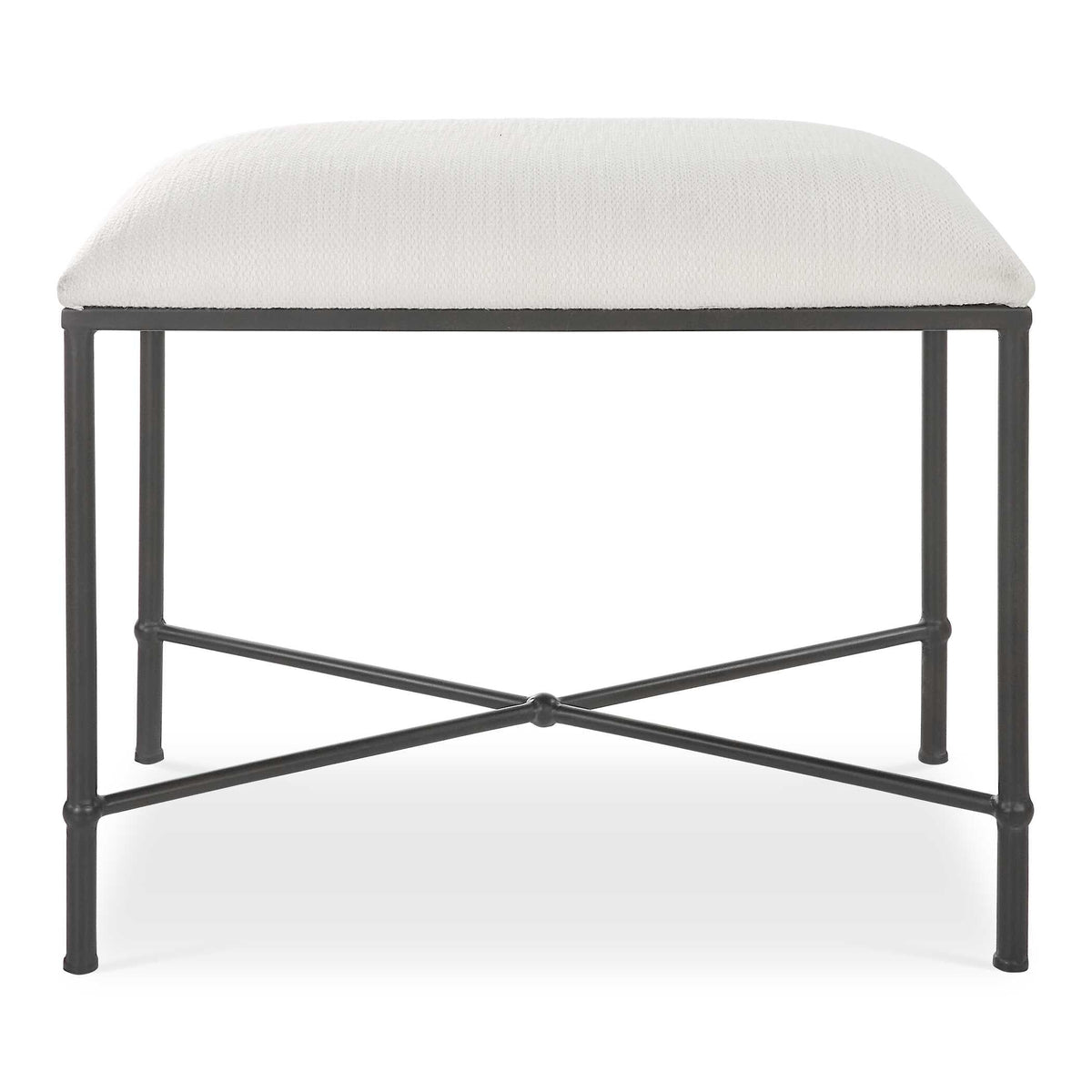 Avenham Small Black Framed Bench
