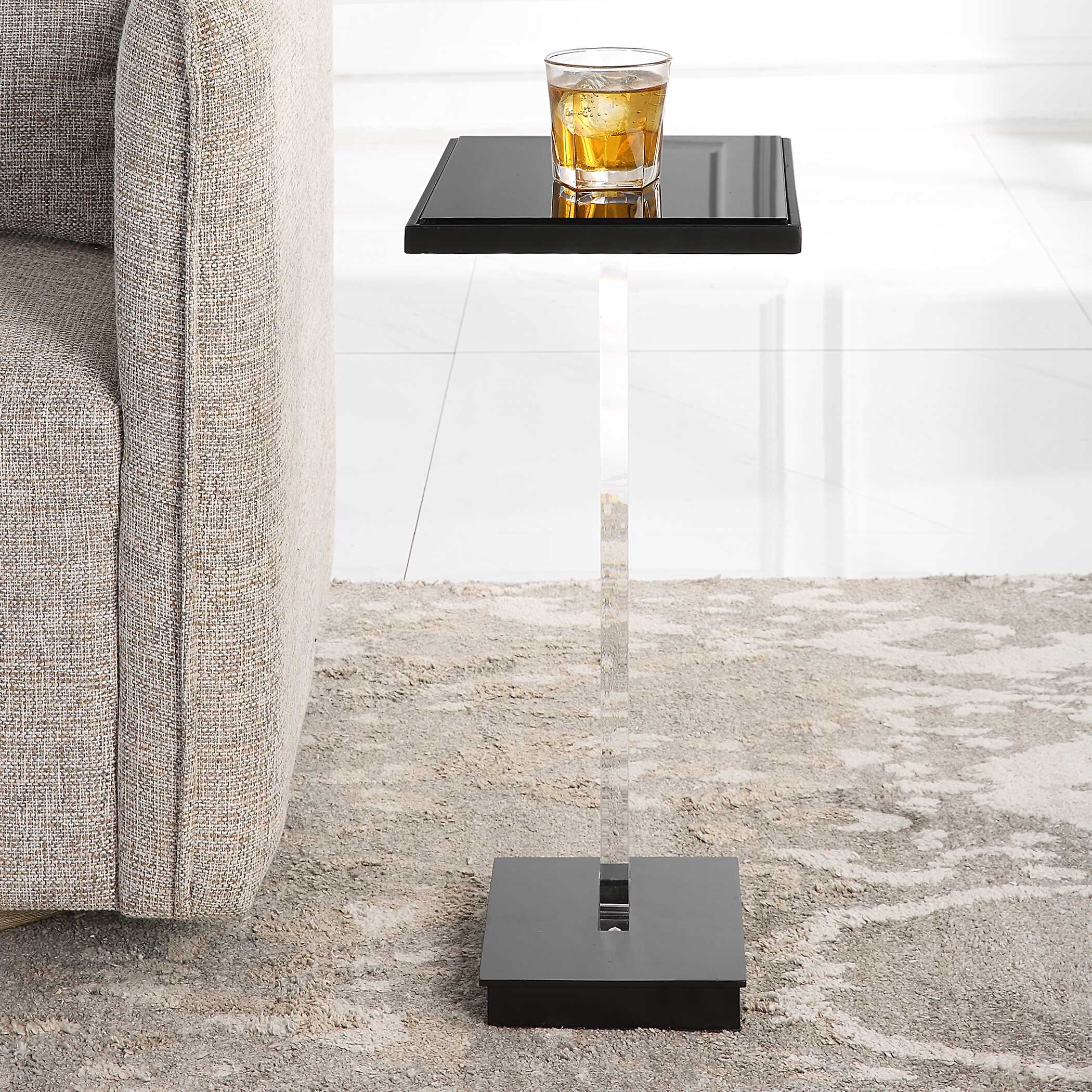 Angle Contemporary Accent Table