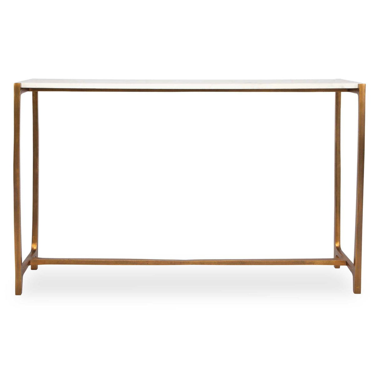 Affinity White Marble Console Table
