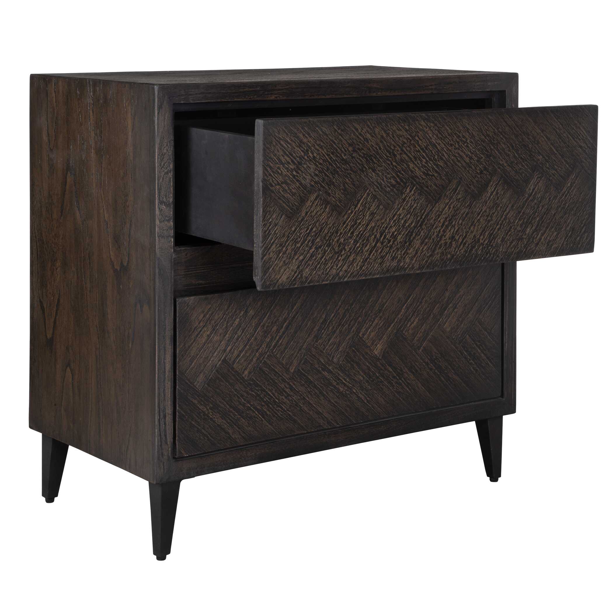 Abba Herringbone Accent Chest