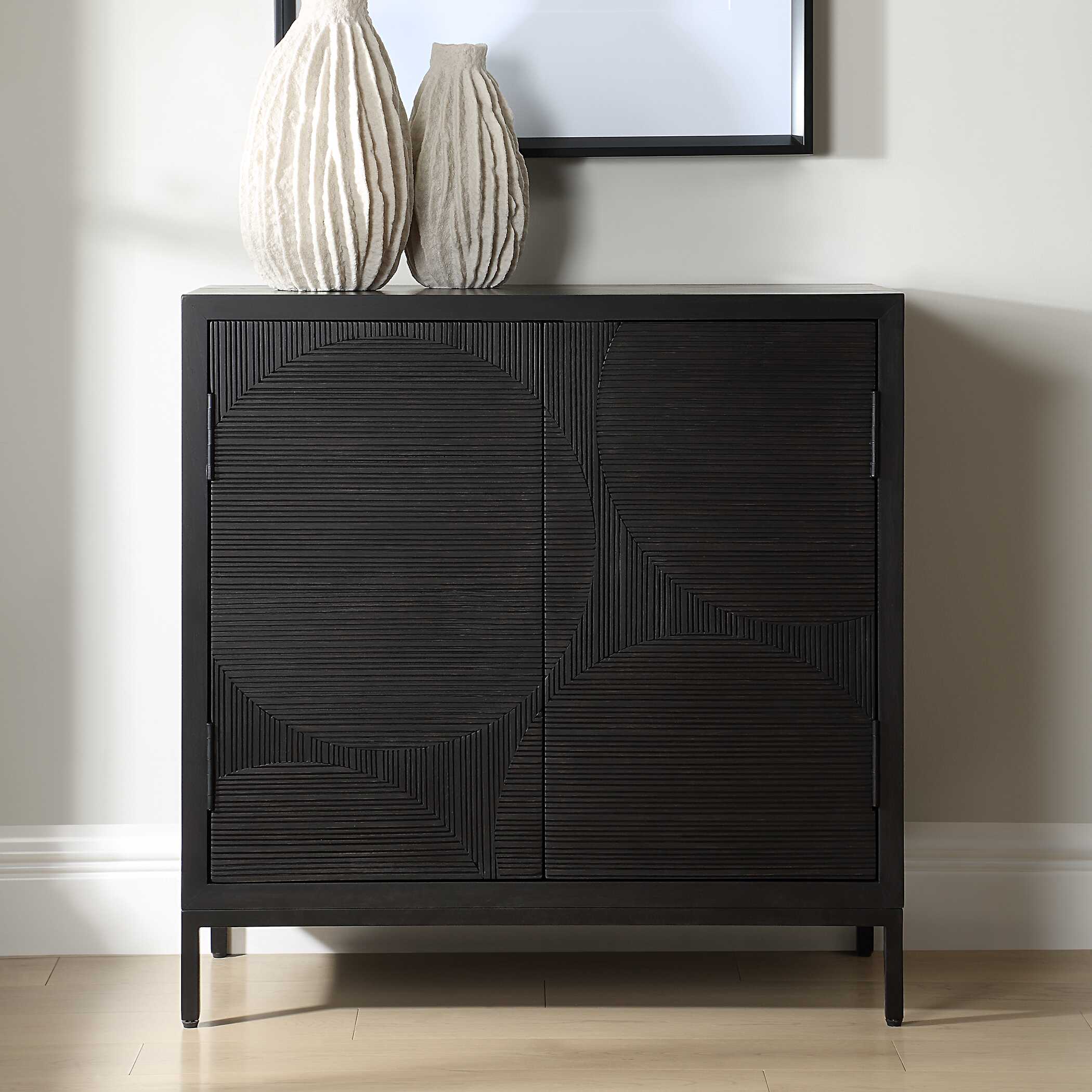 Beswick Black 2 Door Cabinet
