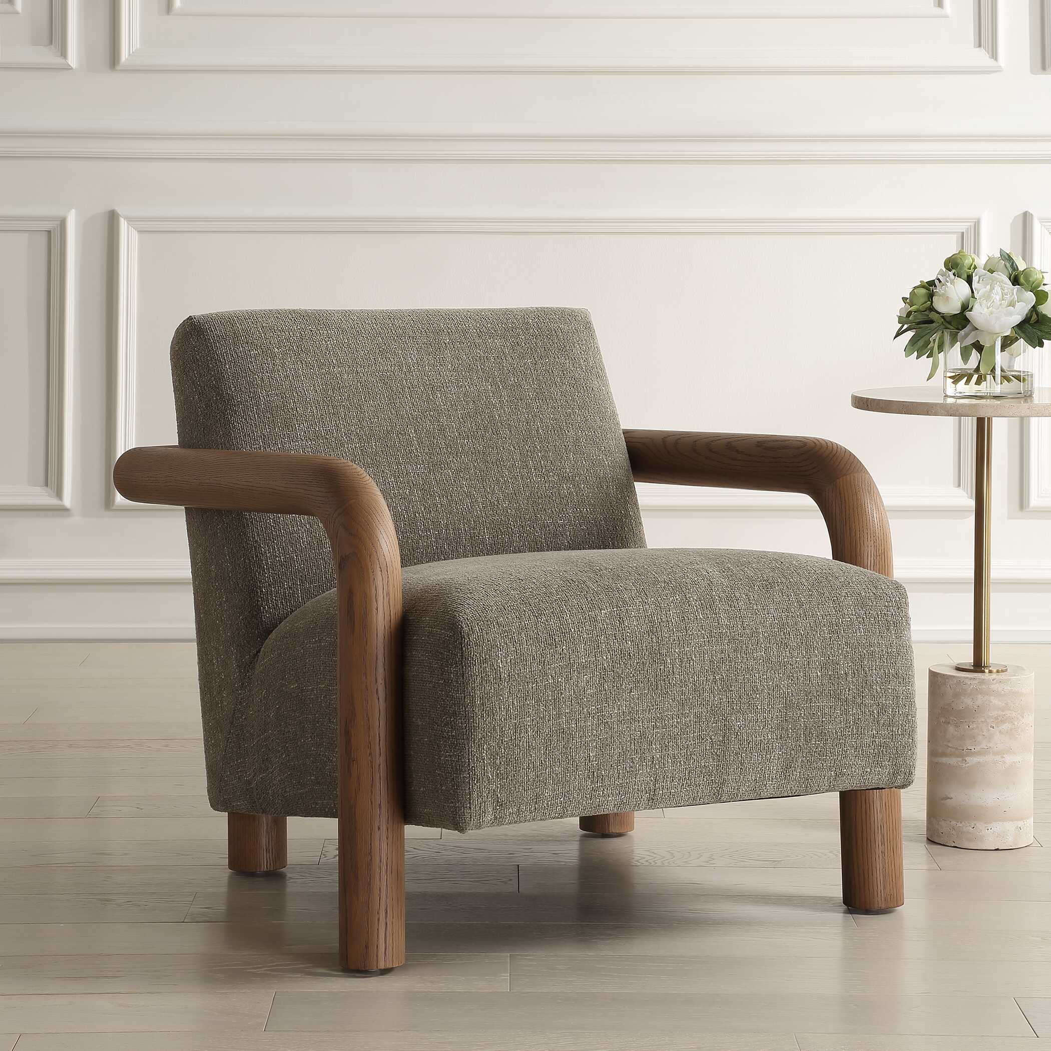 Balance Herb Green Accent Chair