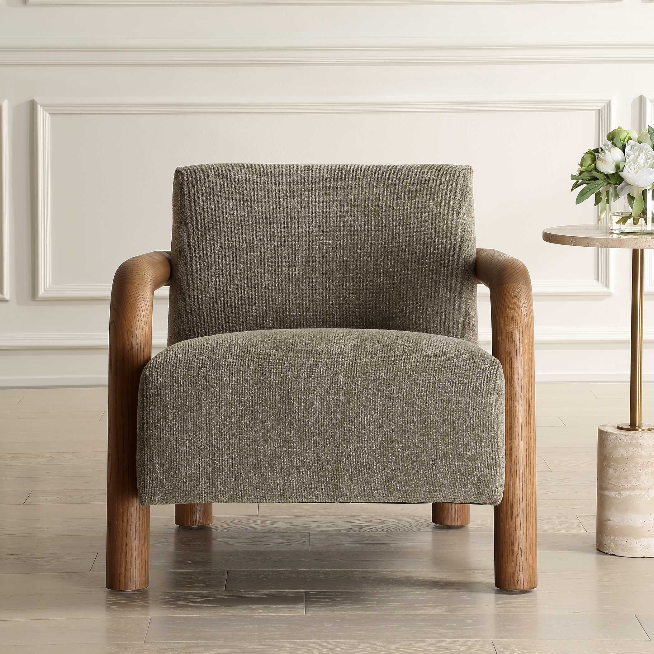Balance Herb Green Accent Chair