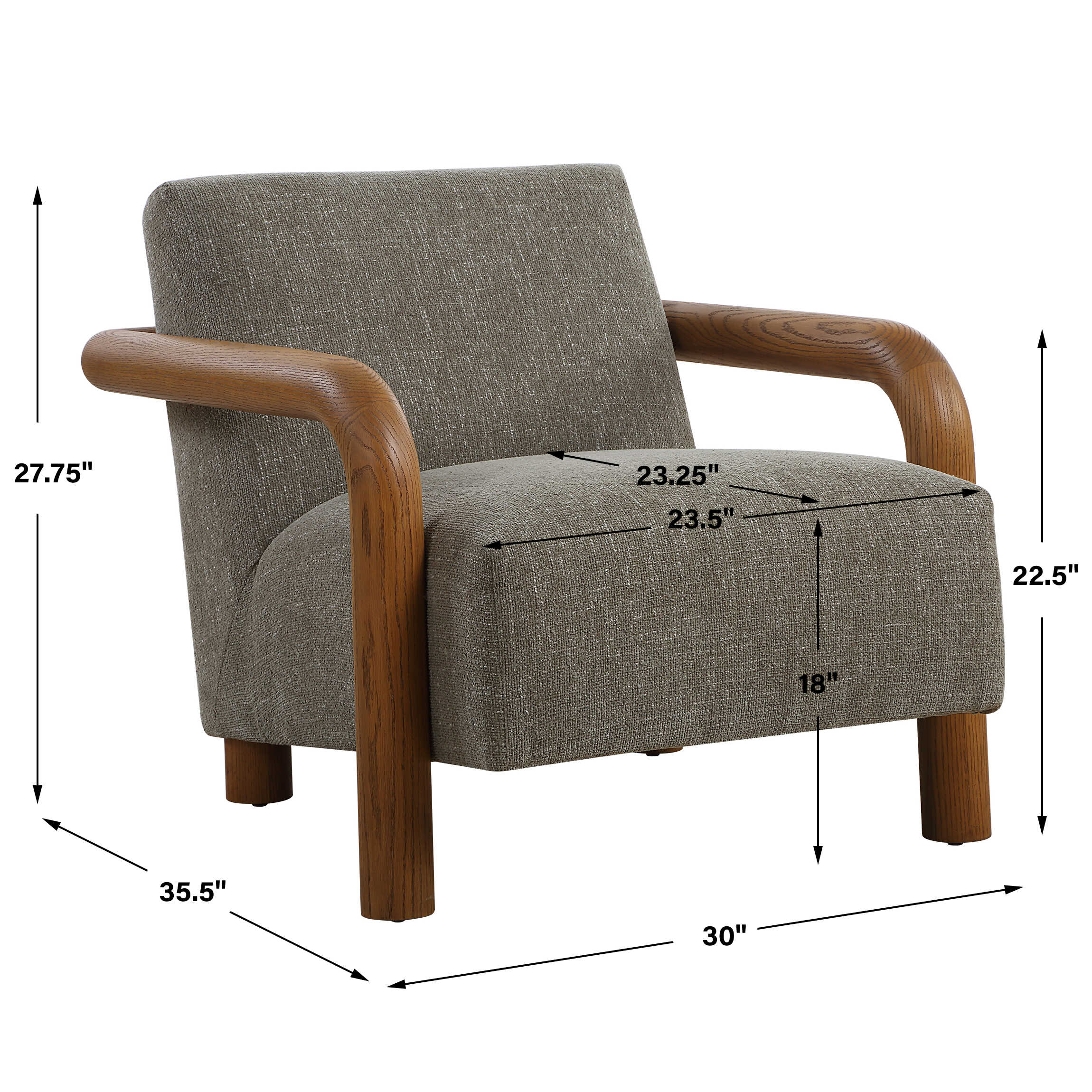 Balance Herb Green Accent Chair