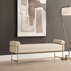 Bolster Pearl White Bench