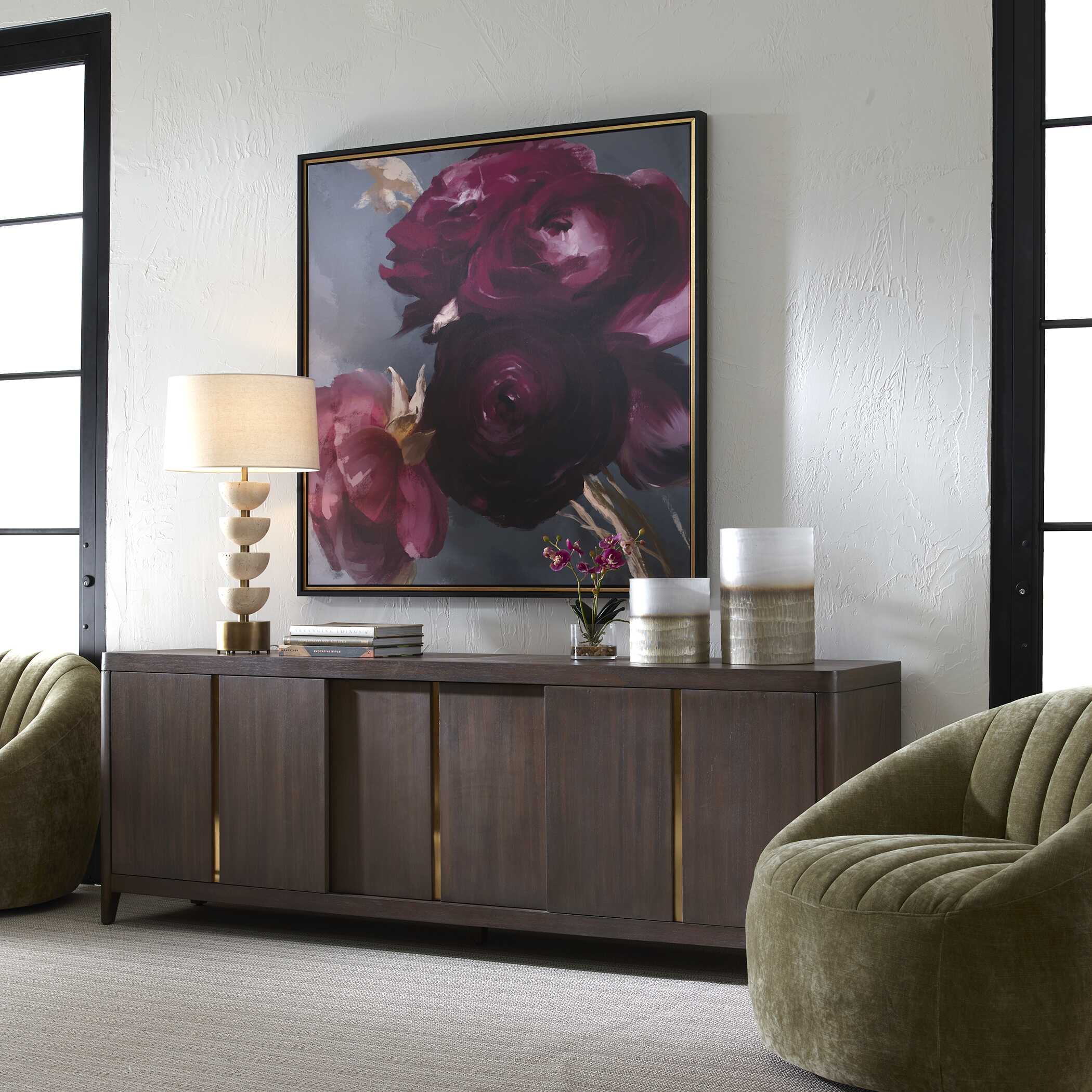 Botero Walnut Console Cabinet