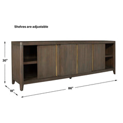 Botero Walnut Console Cabinet