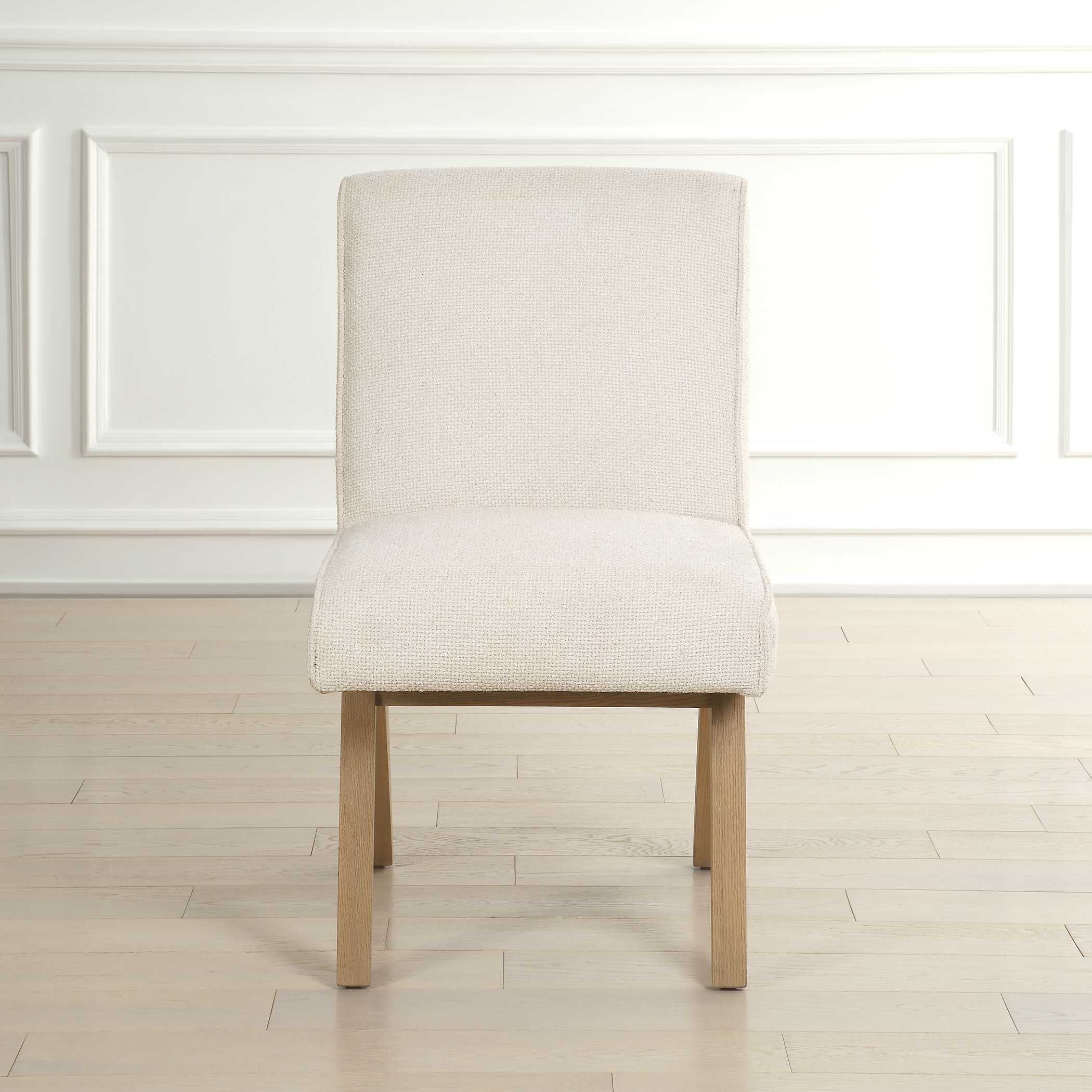 Blakely White Armless Dining Chair