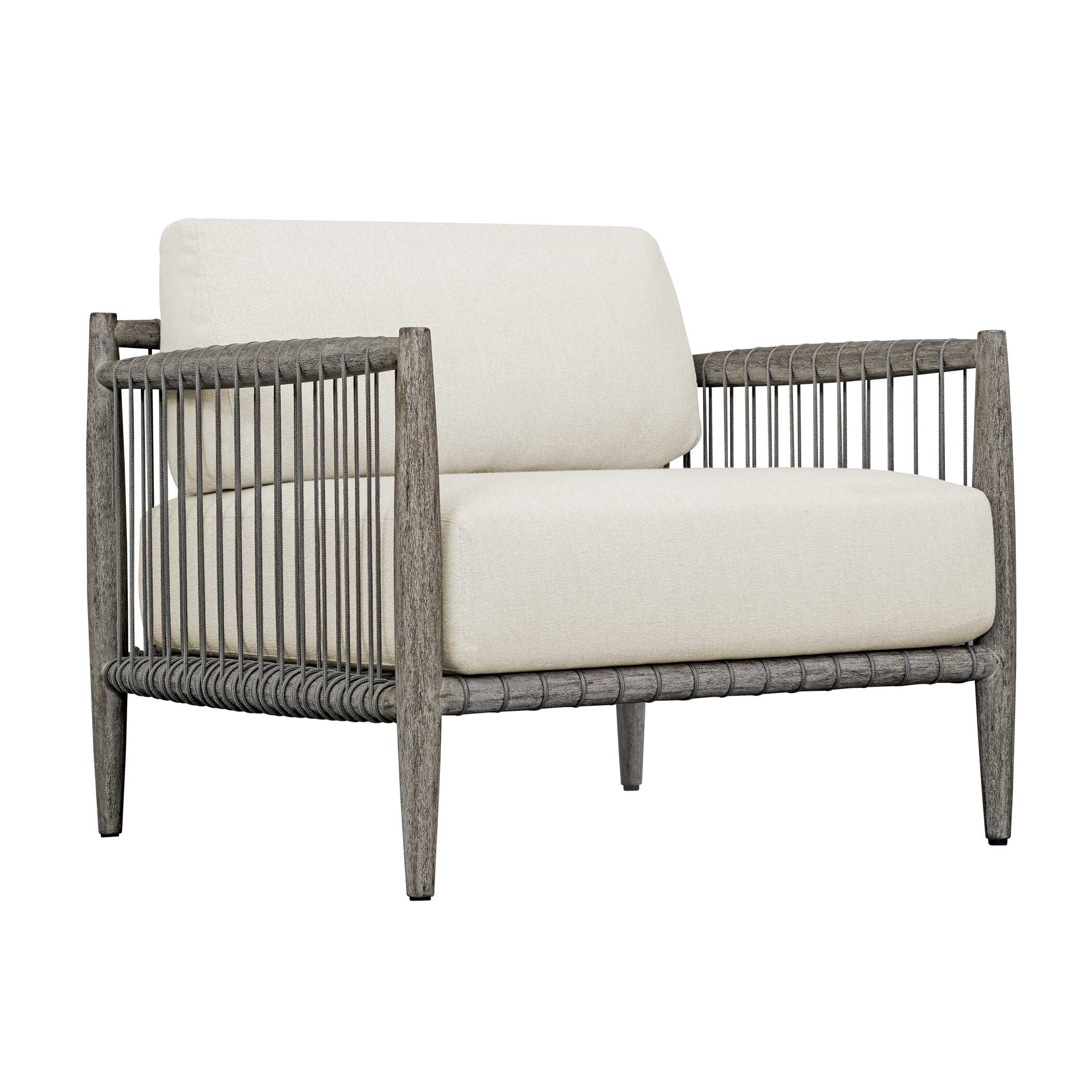 Borneo White Outdoor Lounge Chair