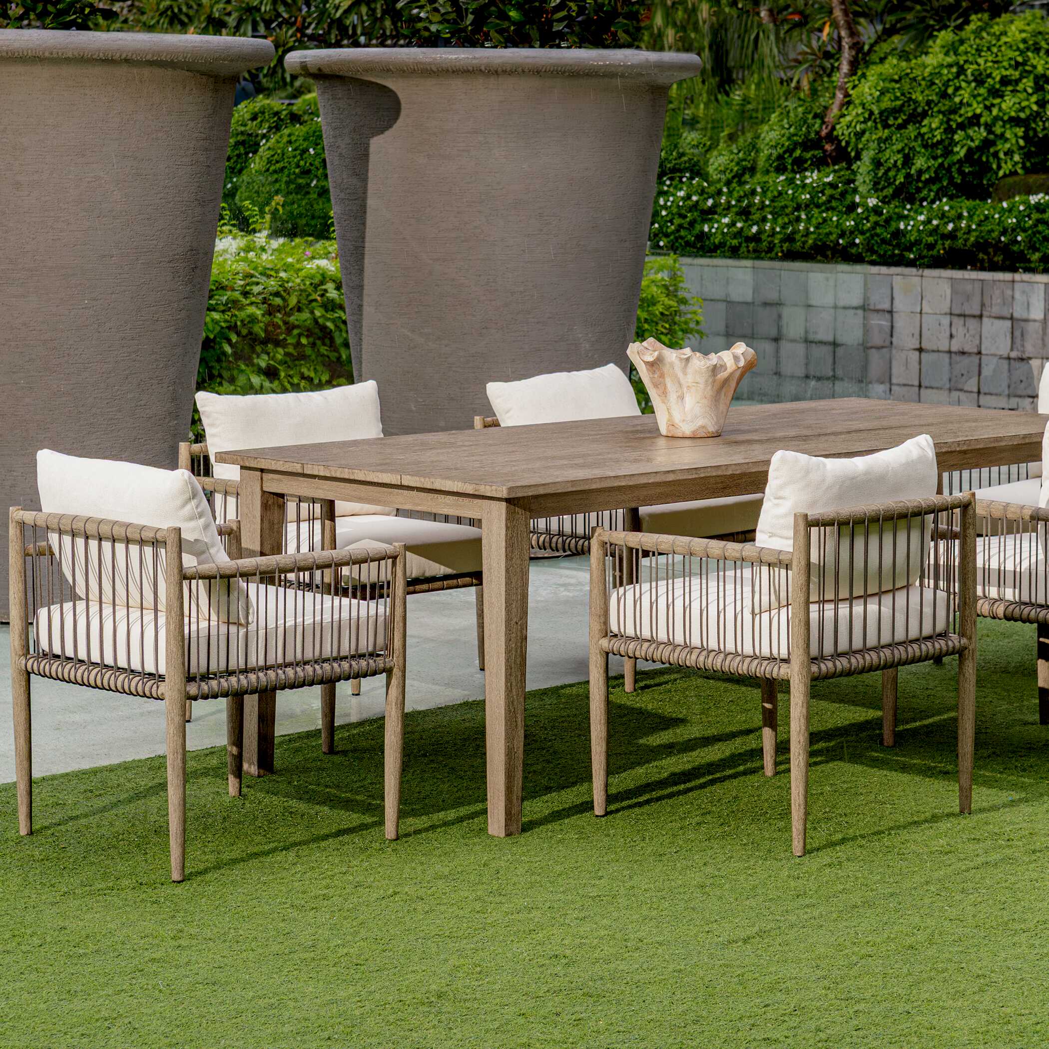 Borneo White Outdoor Dining Chair