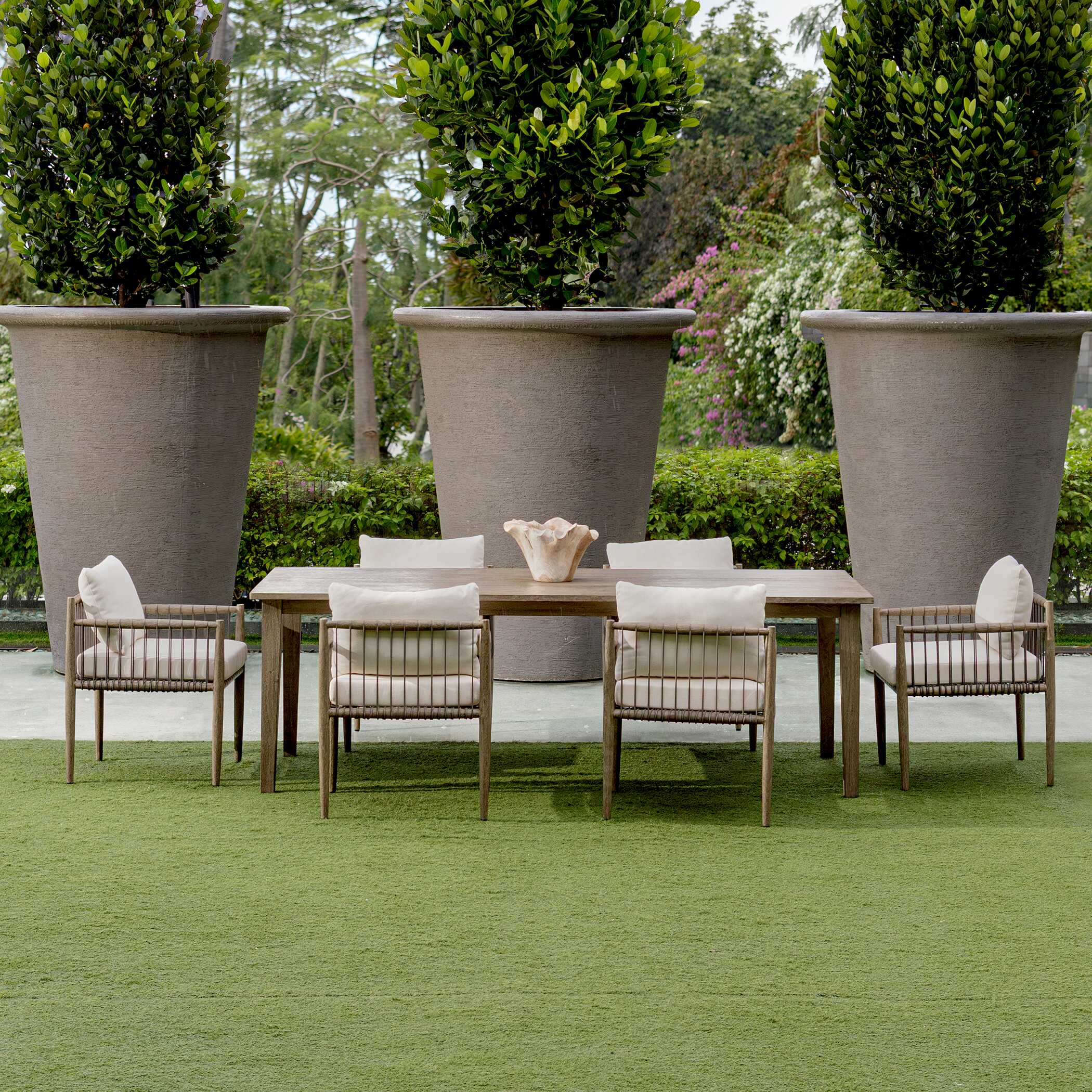 Borneo White Outdoor Dining Chair