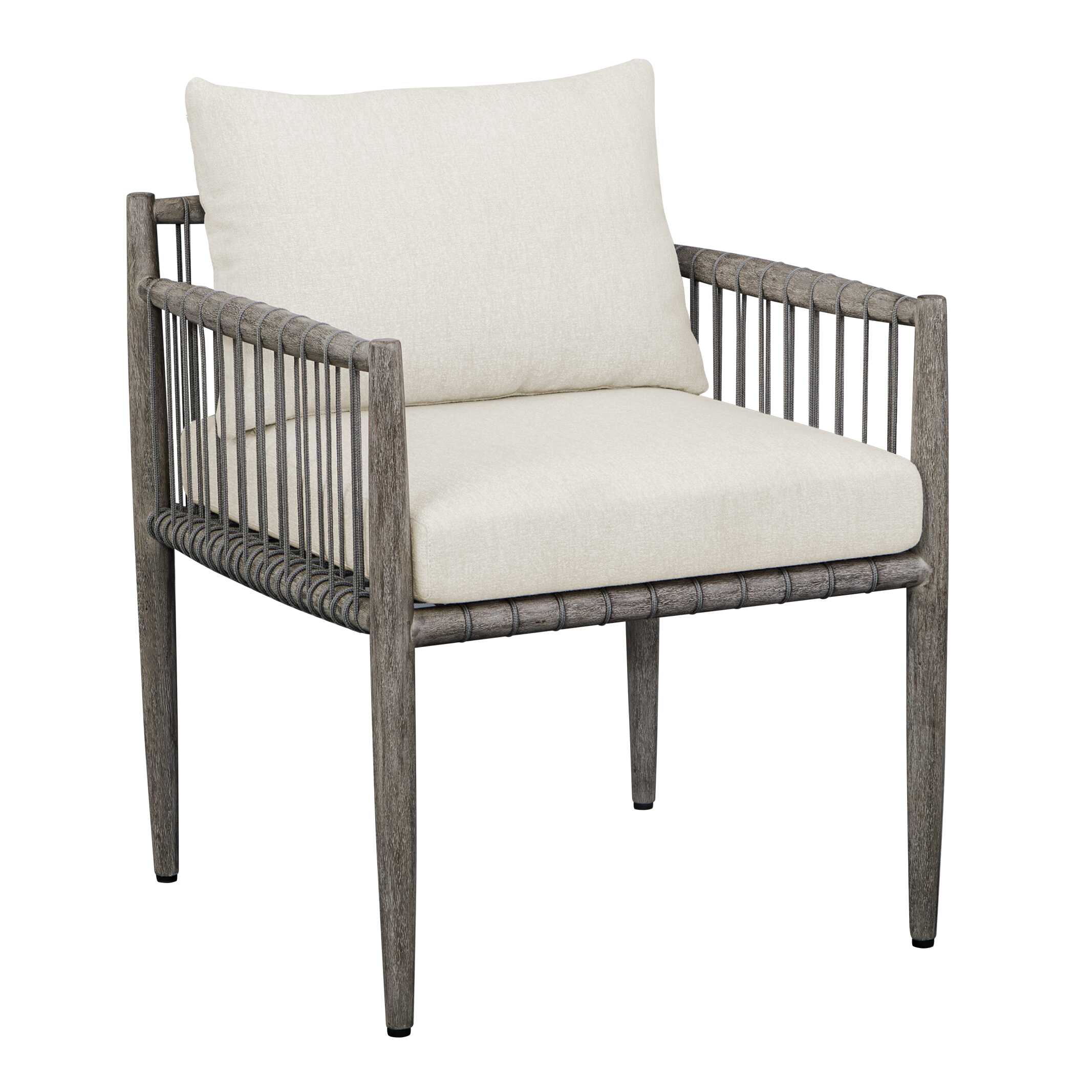 Borneo White Outdoor Dining Chair