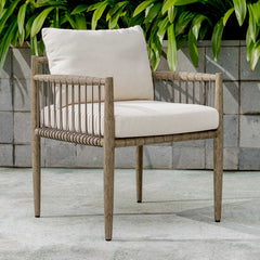Borneo White Outdoor Dining Chair
