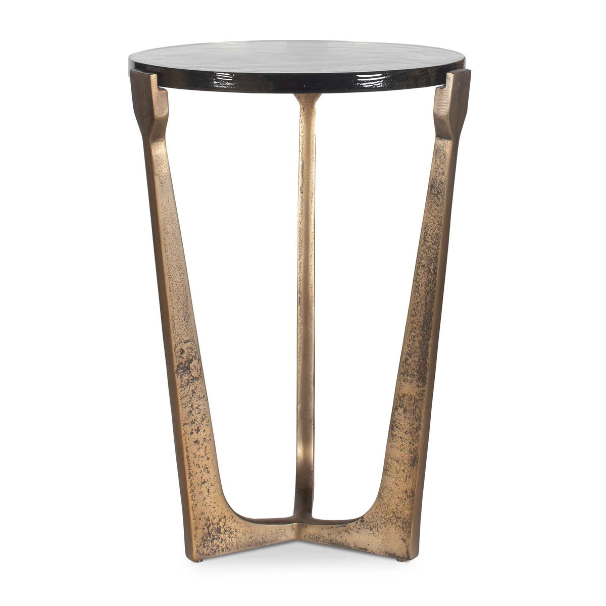 Bohdi Outdoor Brass Accent Table
