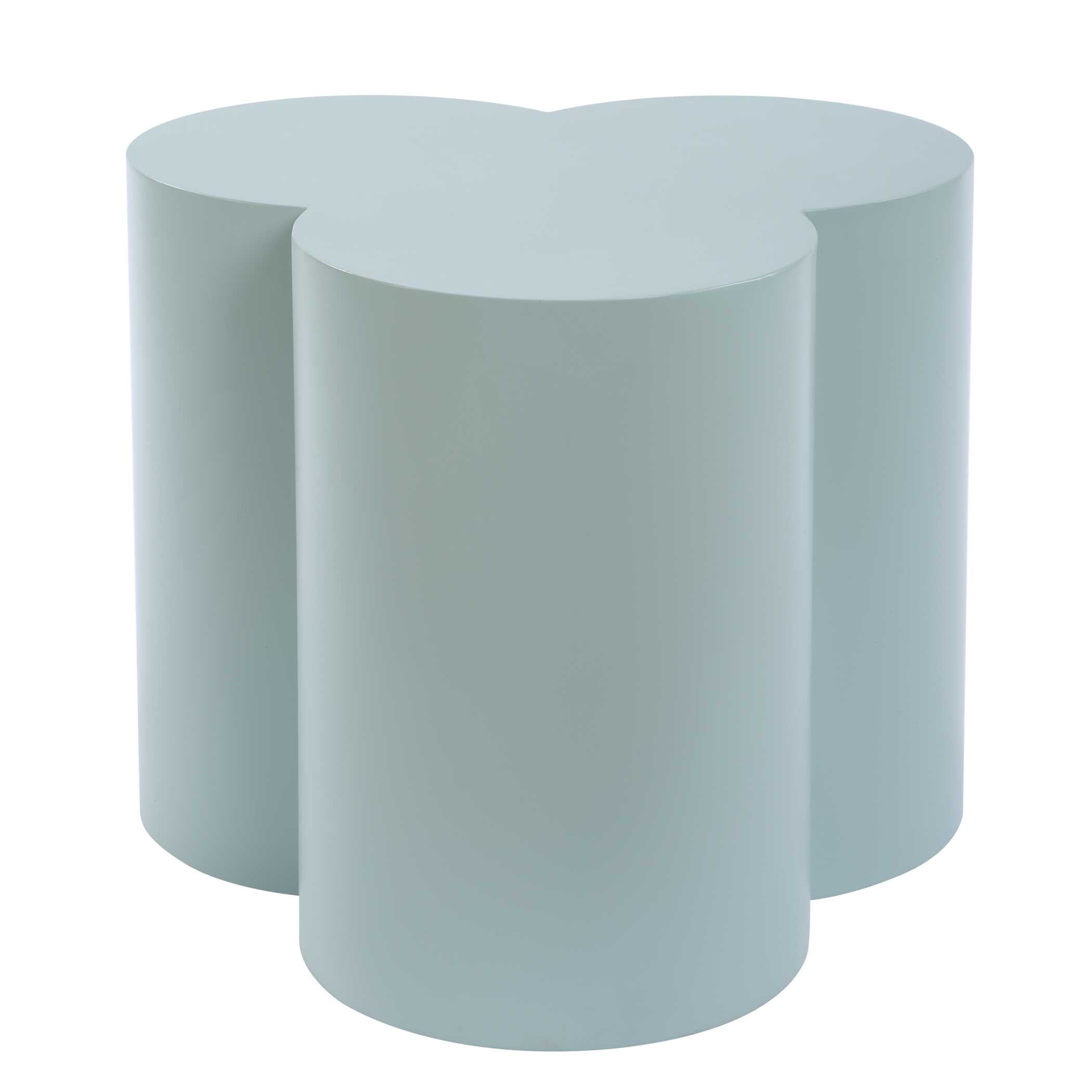 Beven Outdoor Light Blue Accent Table