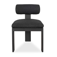 Bolster Back Charcoal Outdoor Dining Chair