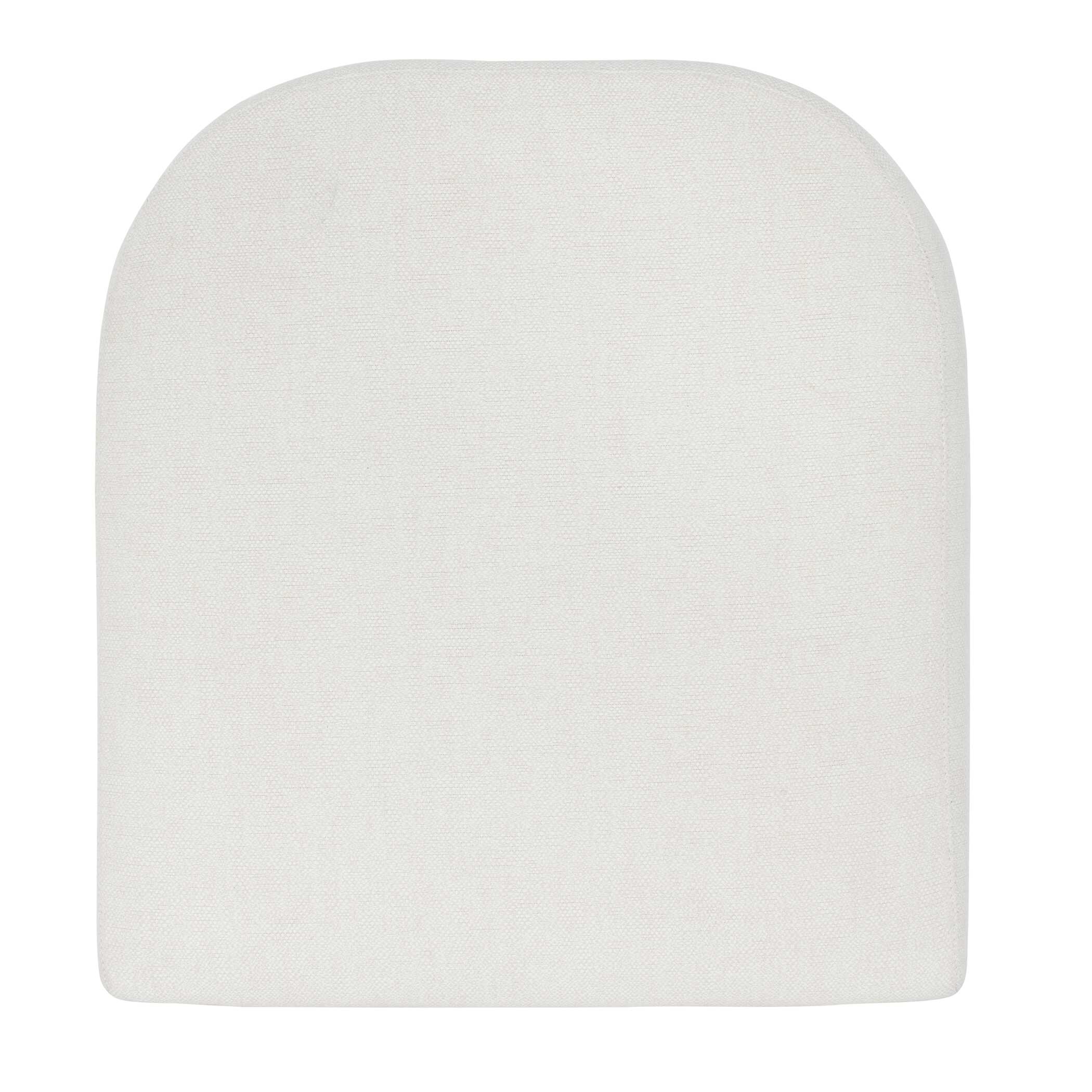 Bolster Back White Outdoor Counter Stool