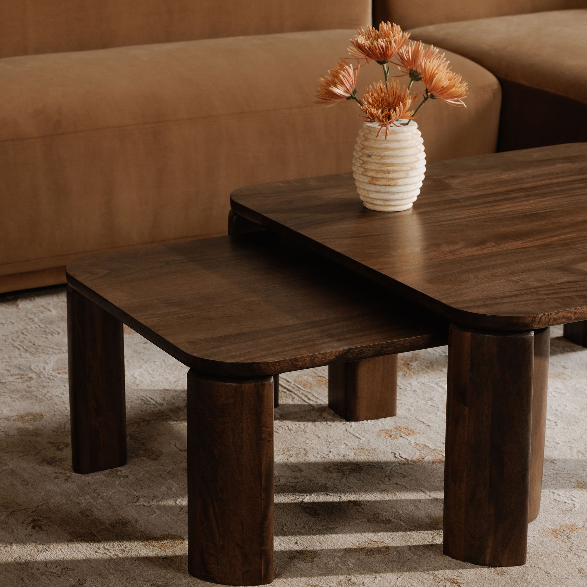Bailey Nesting Coffee Table Deep Brown