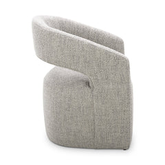 Barrow Rolling Dining Chair Grey Storm