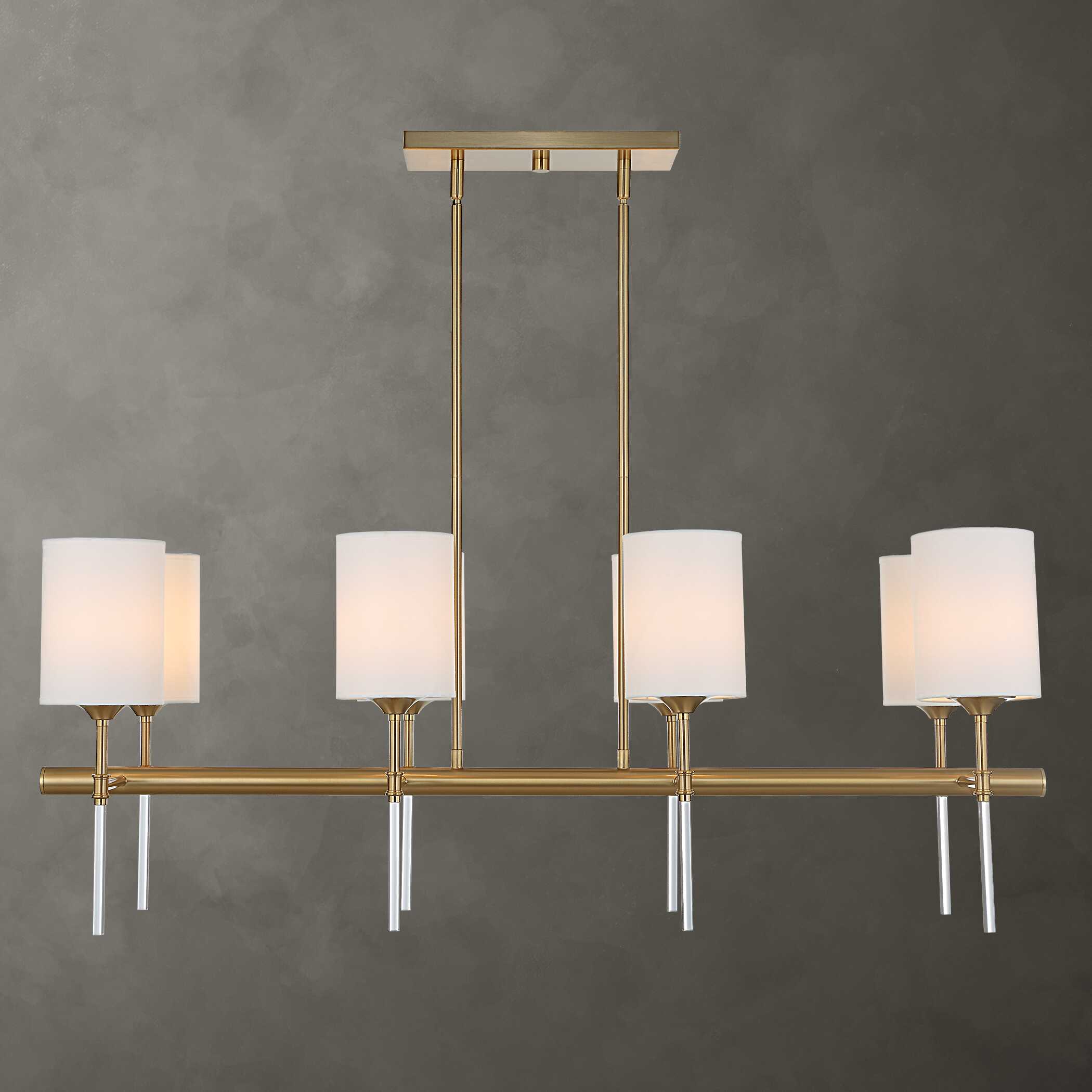 Awyr 8 Light Linear Chandelier