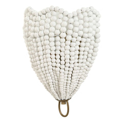 Biddeford 1 Light White Beaded Sconce