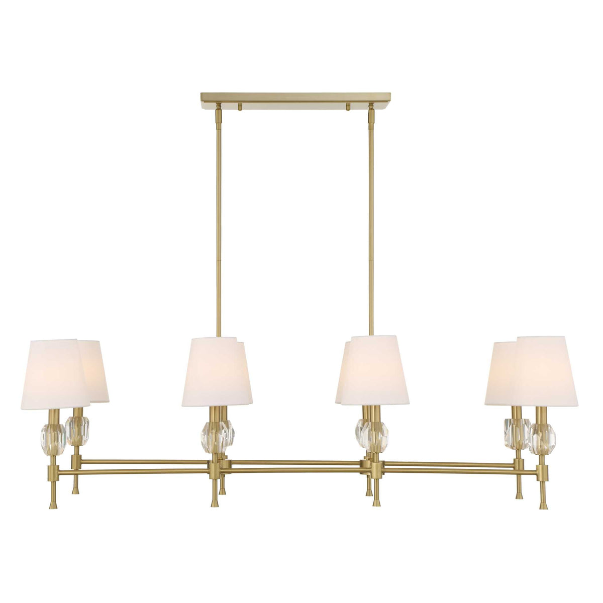 Arques 8 Light Linear Chandelier