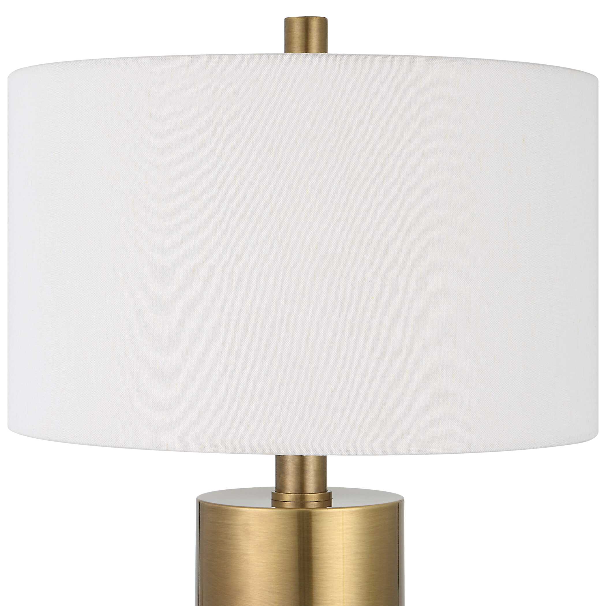 Adelia Ivory & Brass Table Lamp