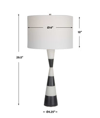 Bandeau Banded Stone Table Lamp