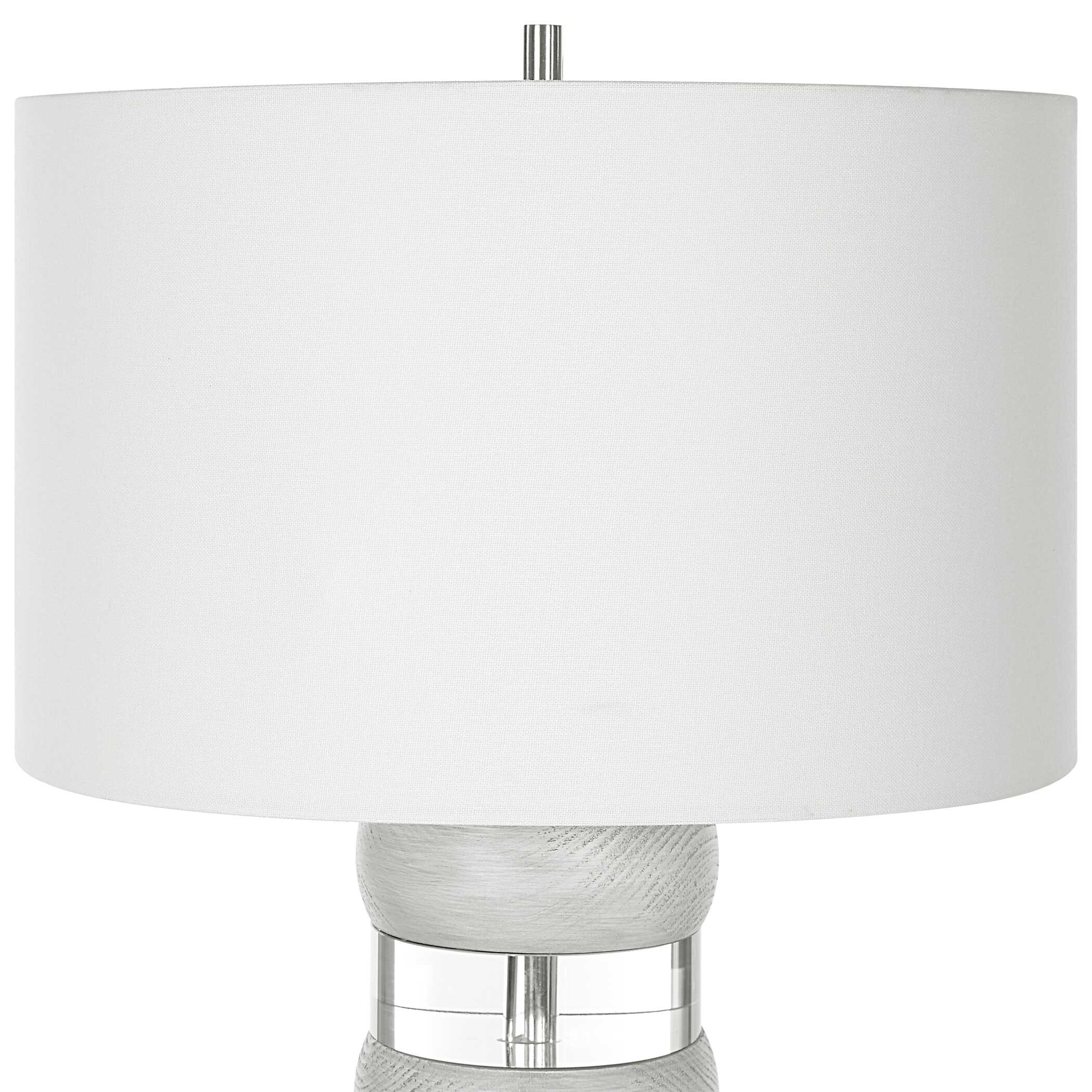 Band Together Crystal & Wood Table Lamp