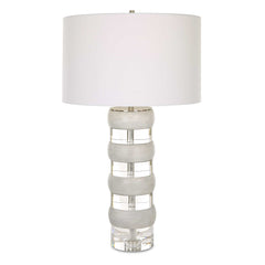 Band Together Crystal & Wood Table Lamp