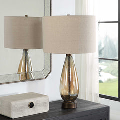 Baltic Teardrop Glass Table Lamp