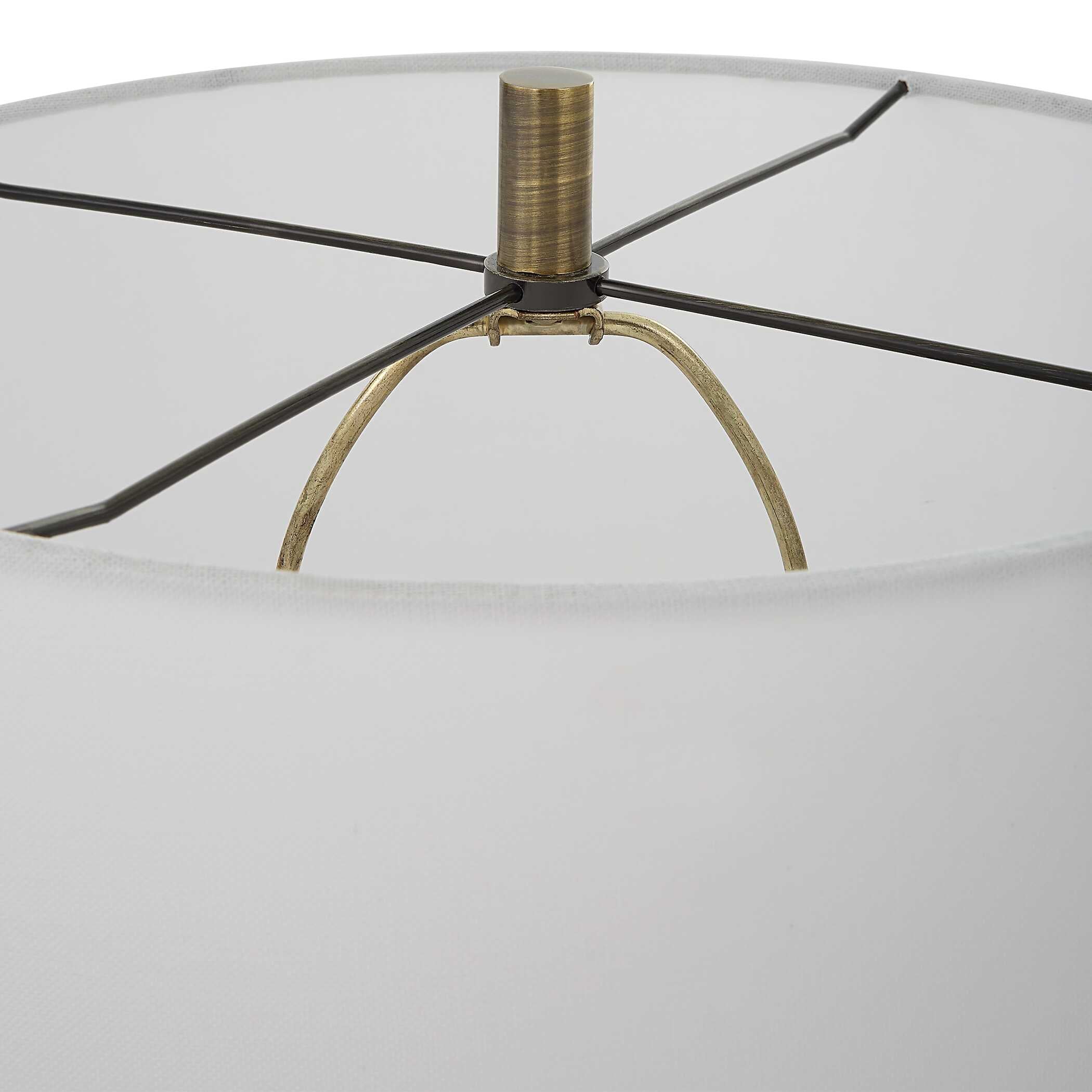 Annora Glossy White Table Lamp