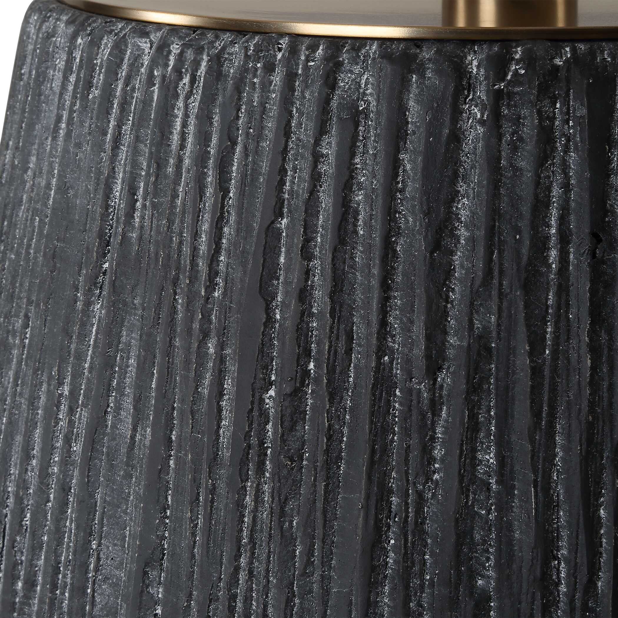 Americana Aged Black Table Lamp