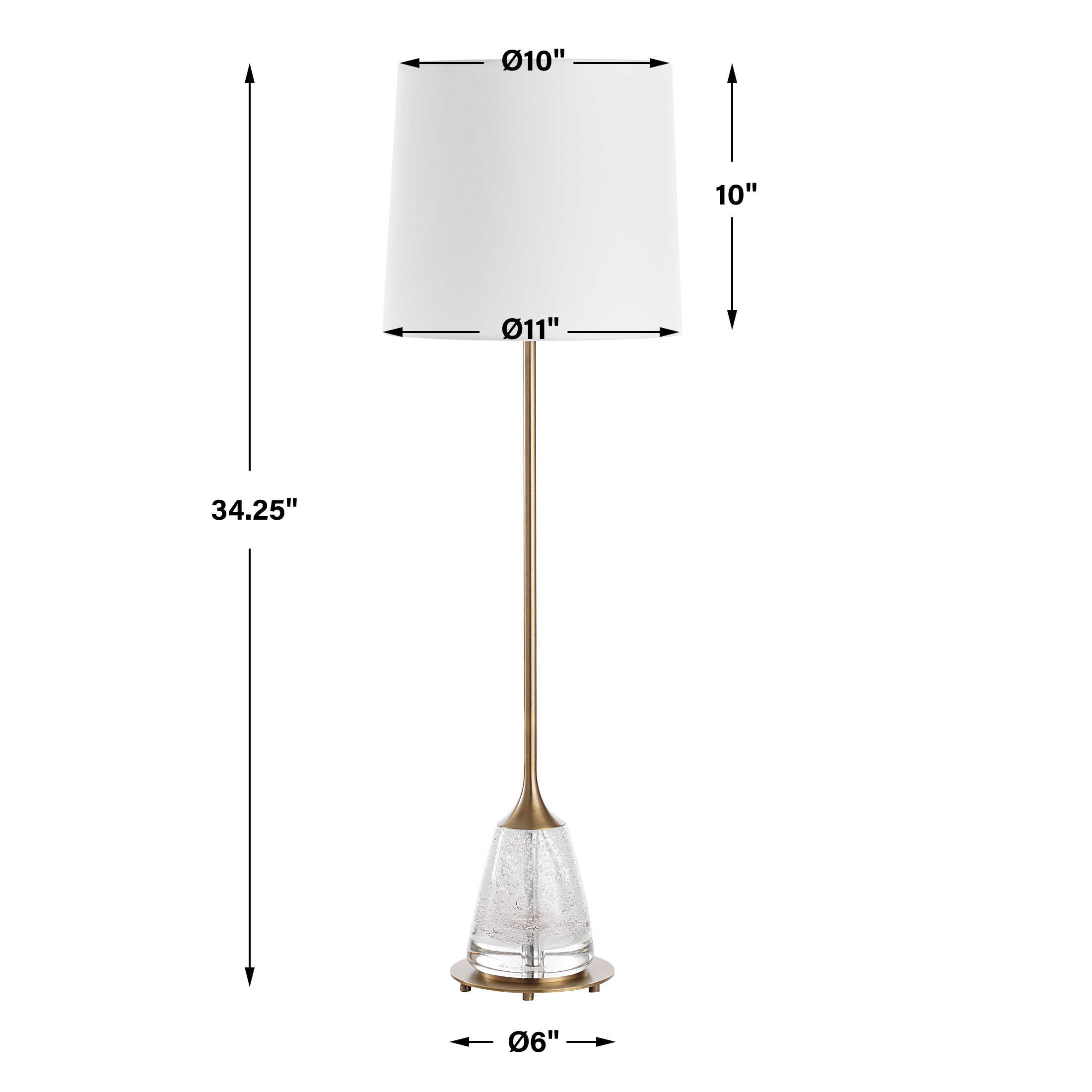 Alistair Brass Buffet Lamp