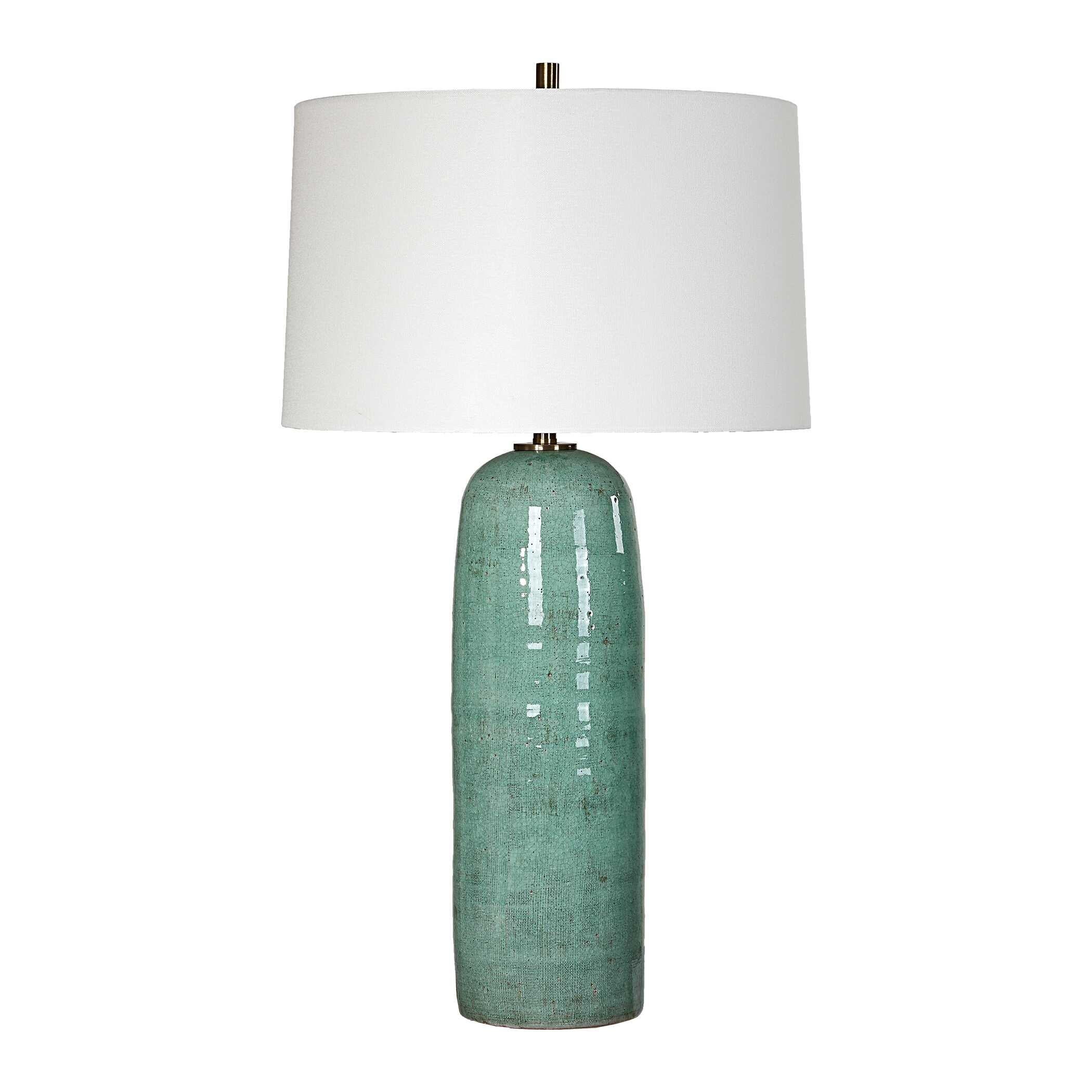 Andale Crackled Teal Table Lamp