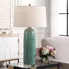 Andale Crackled Teal Table Lamp