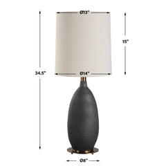Bower Matt Black Table Lamp