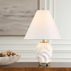 Bora White Accent Lamp