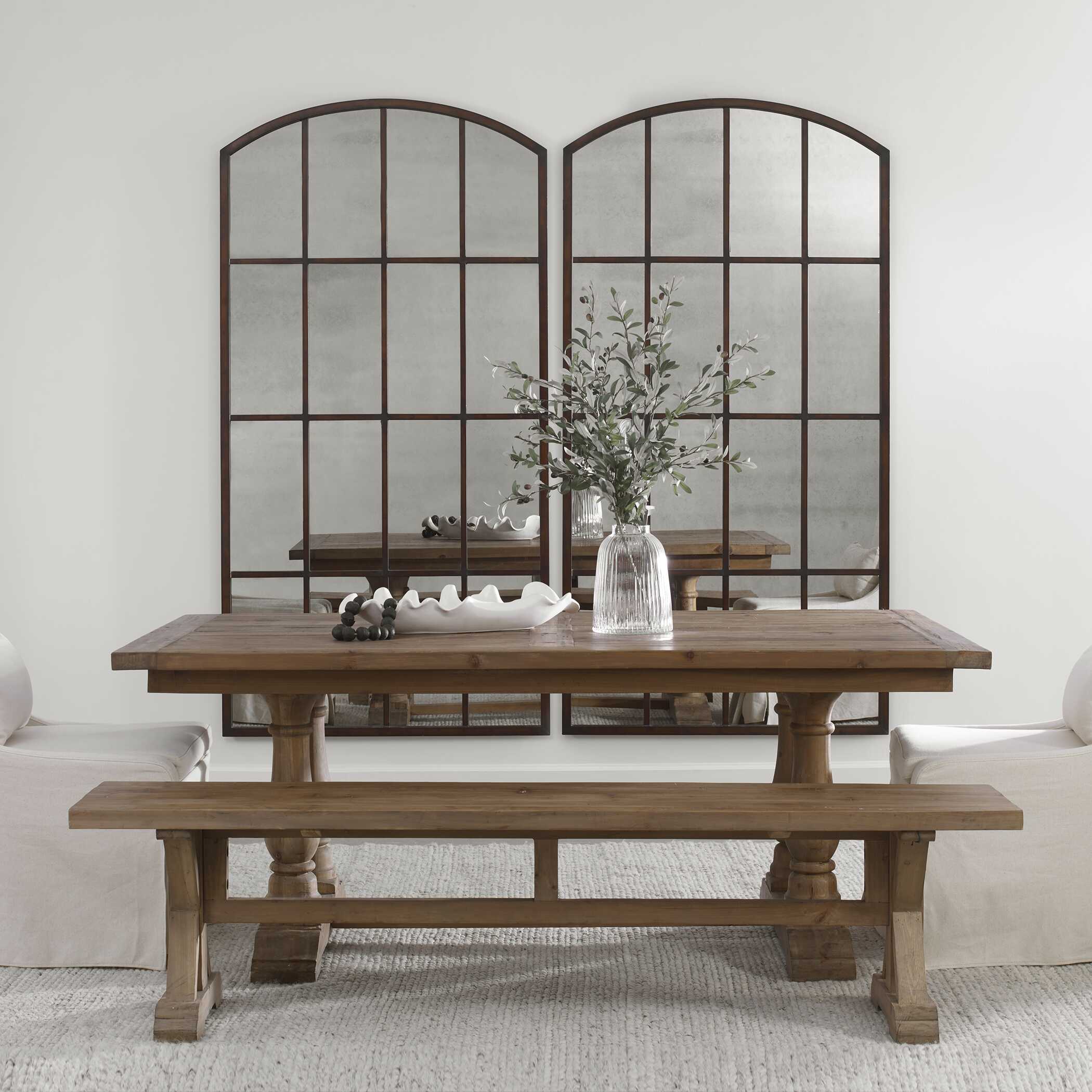 Amiel Antique Large Arch Mirror