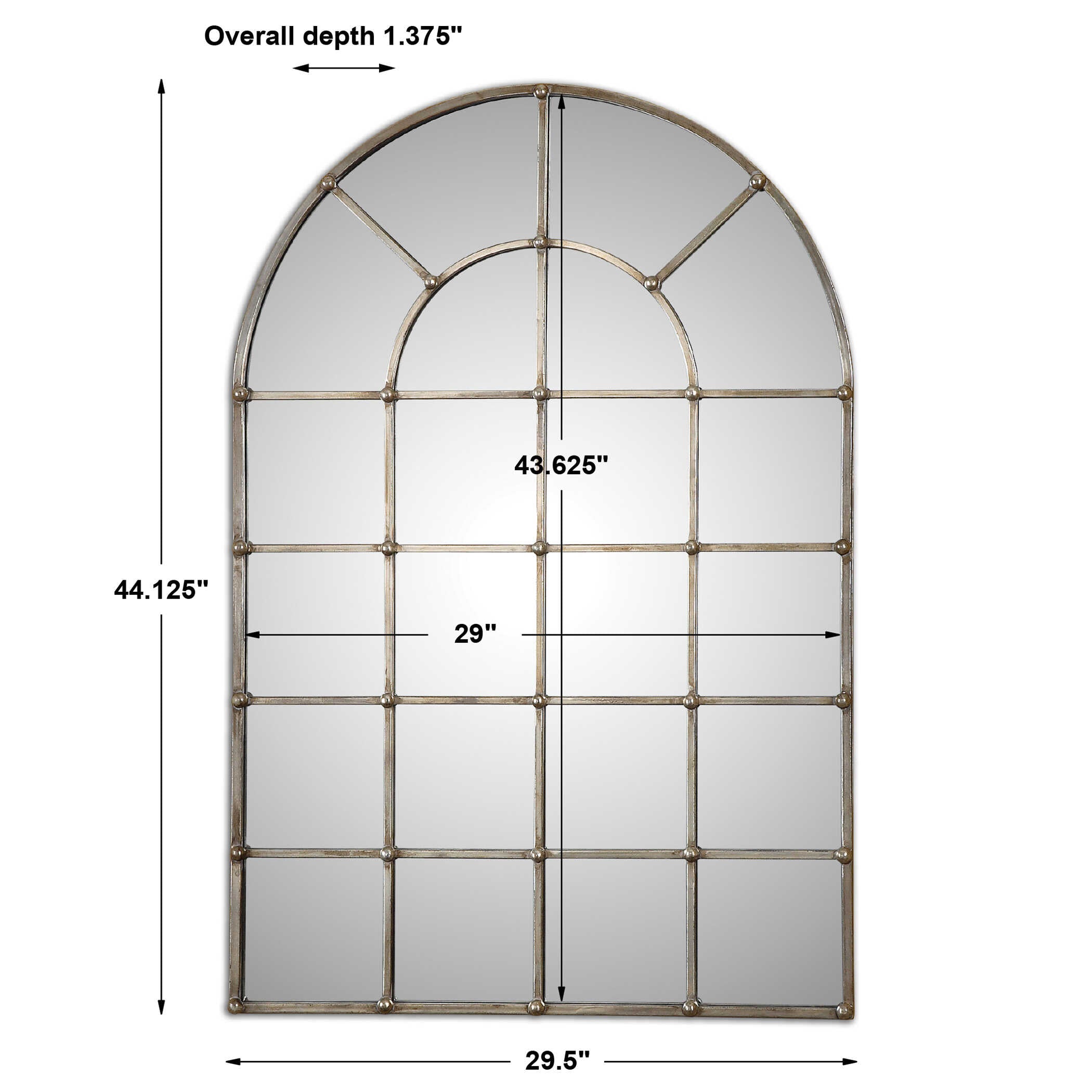 Barwell Arch Window Mirror