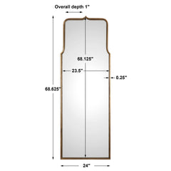 Adelasia Antiqued Gold Mirror