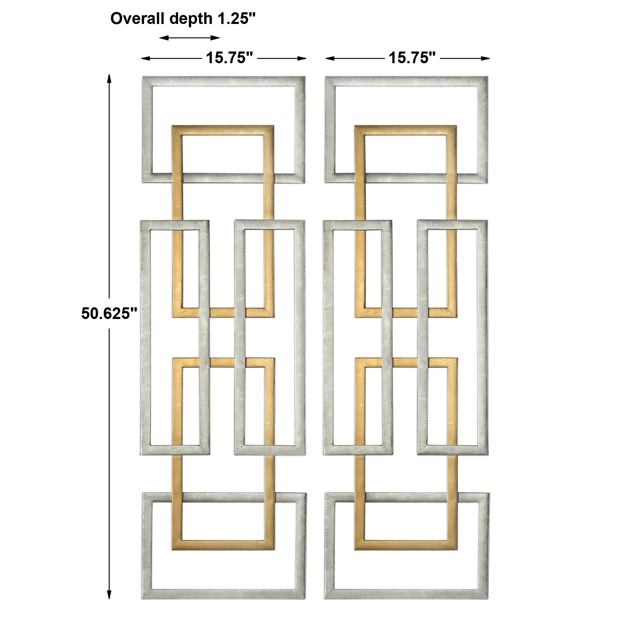 Aerin Geometric Wall Decor Set/2