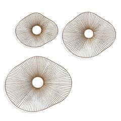 Avarie Gold Metal Wall Decor Set/3