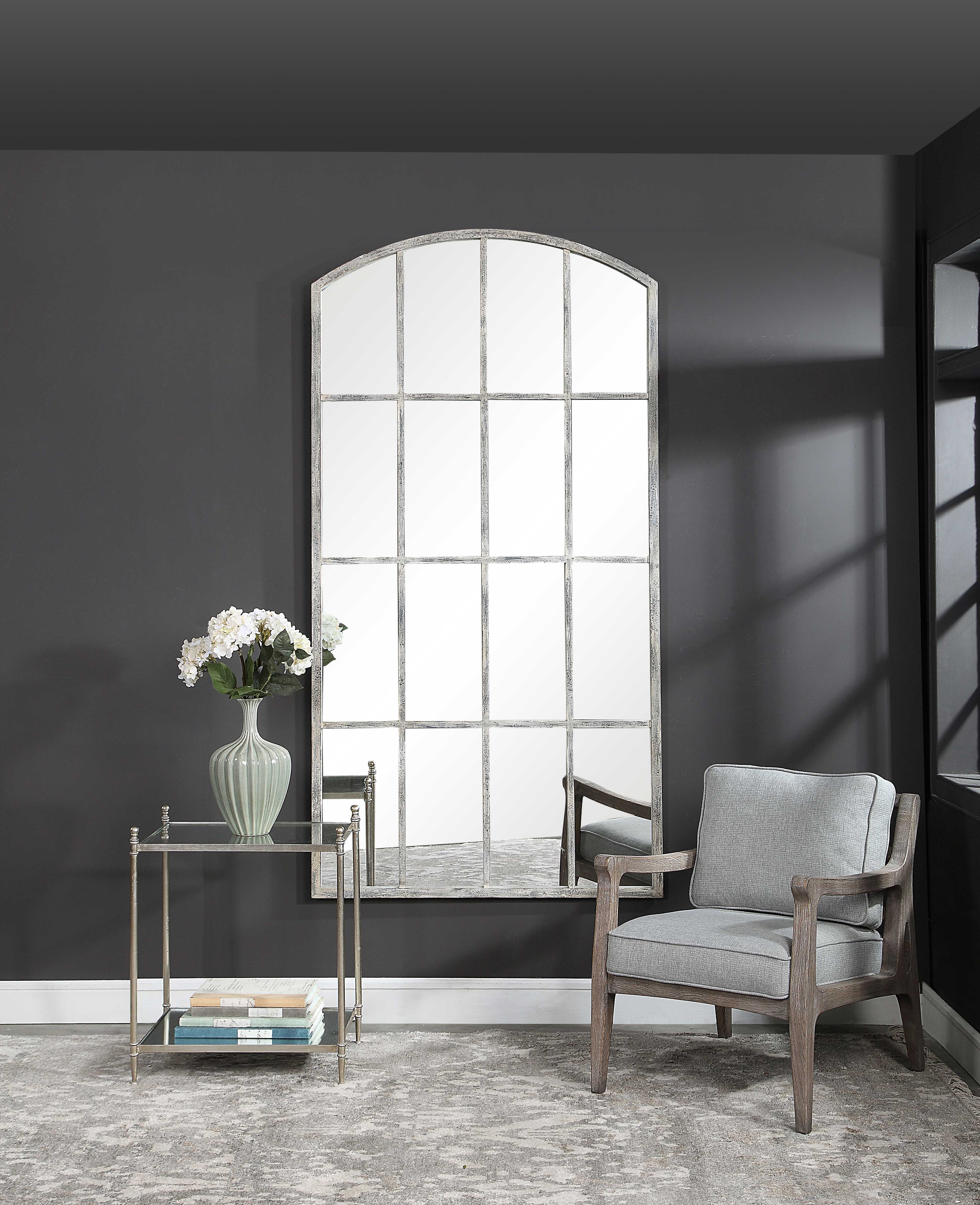Amiel Ivory Arched Mirror