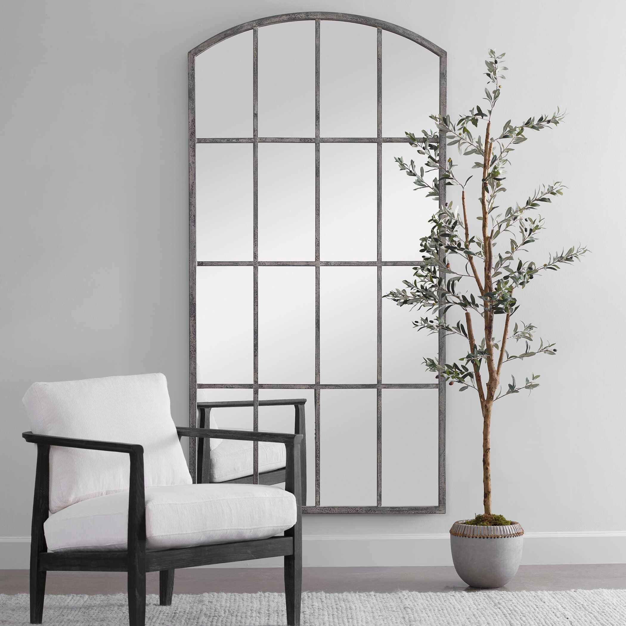 Amiel Ivory Arched Mirror