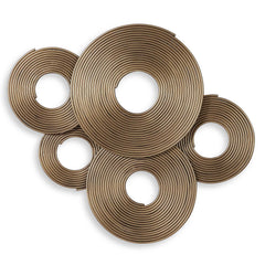 Ahmet Gold Rings Wall Decor