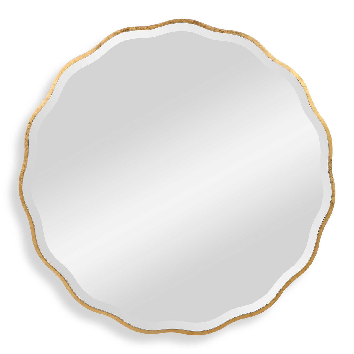 Aneta Gold Round Mirror